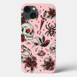 Oude school Tattoo Case-Mate iPhone Case