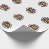 Oude School Tattoo Kat Cute Kitty Ontwerp - Oude S Cadeaupapier (Hoek)