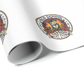 Oude School Tattoo Kat Cute Kitty Ontwerp - Oude S Cadeaupapier (Rol Hoek)
