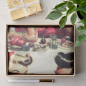  oude school Tattoo paar illustratie Tissuepapier (Geschenk)