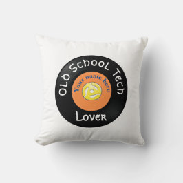 Oude School Tech Lover T-Shirt Kussen