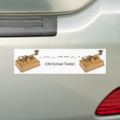 Oude School Texter Bumpersticker (Op auto)