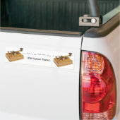 Oude School Texter Bumpersticker (Op Truck)