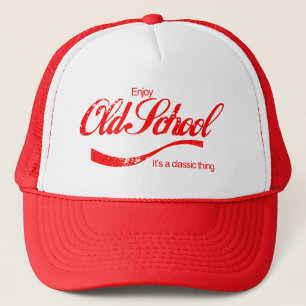 Oude school trucker pet