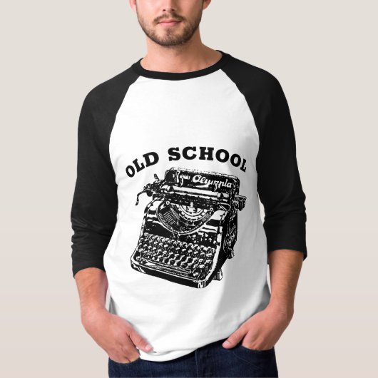 OUDE SCHOOL TYPEWRITER T-SHIRTS T - SHIRTS (Voorkant)