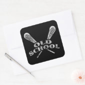 Oude school vierkante sticker (Envelop)