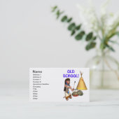 Oude school visitekaartje (Staand voorkant)