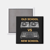 Oude School Vs Nieuwe School Dj Draaitafel Vs Magneet (Voorkant / Achterkant)
