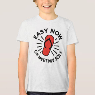 Oude School Waarschuwingshumor Tri-Blend Shirt