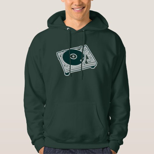 Oude School Was / Draaitafel Hoodie (Voorkant)