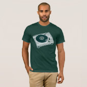 Oude-School Was (draaitafel) T-shirt (Voorkant volledig)