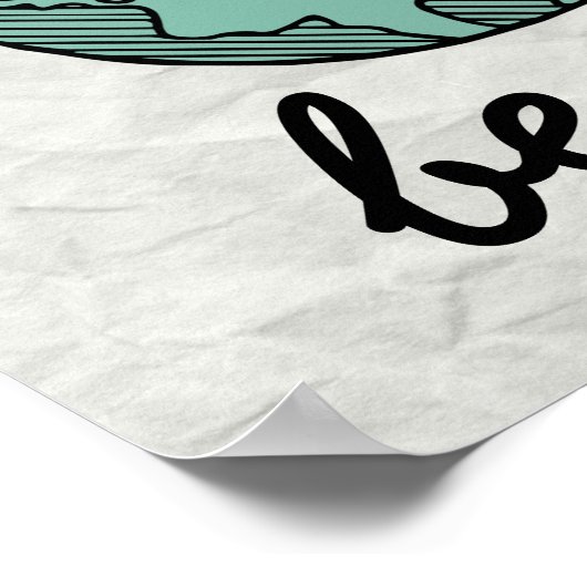 Oude school "Wees aardig" Poster (Hoek)