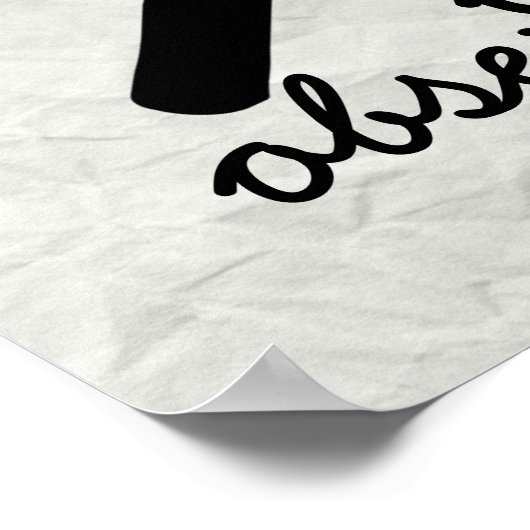 Oude school "Wees observant" Poster (Hoek)