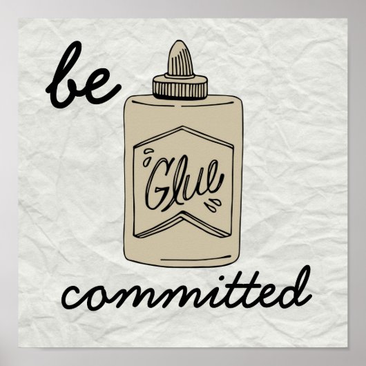 Oude school "Wees toegewijd" Poster (Voorkant)