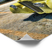 Oude School Willys Race Coupe Poster (Hoek)