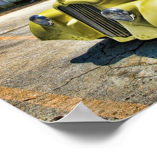 Oude School Willys Race Coupe Poster (Hoek)