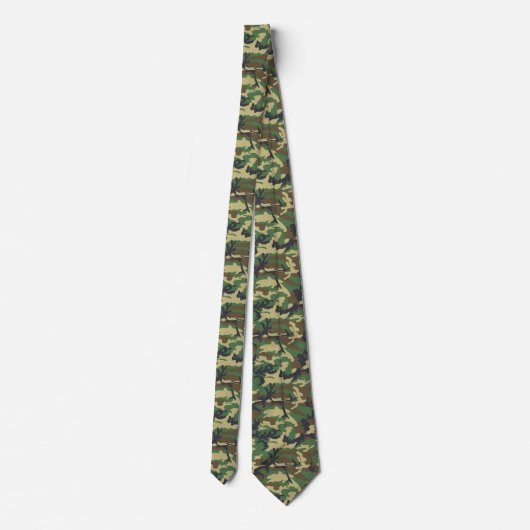 Oude School Woodland Camo Stropdas (Achterkant)