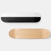 OUDE SCHOOL ZWART EN WITTE DECK SKATEBOARD (Horizontaal)
