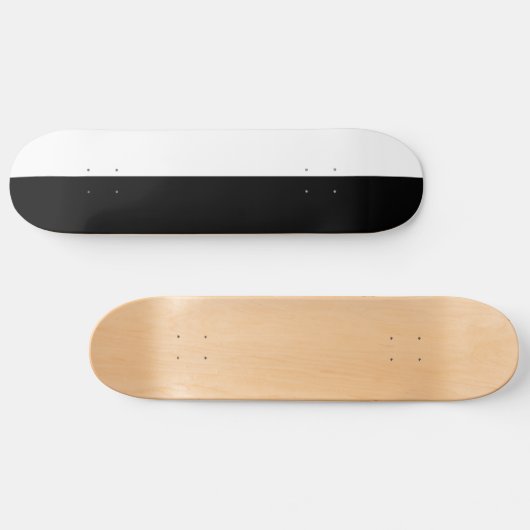 OUDE SCHOOL ZWART EN WITTE DECK SKATEBOARD (Horizontaal)