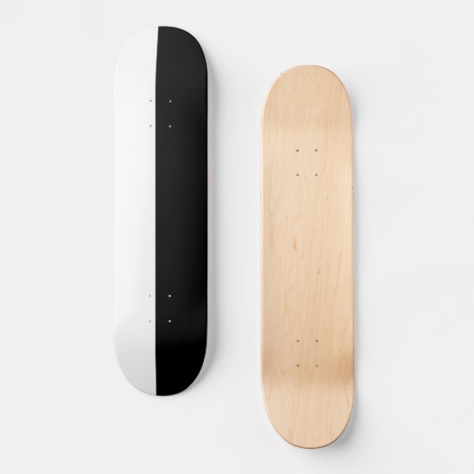 OUDE SCHOOL ZWART EN WITTE DECK SKATEBOARD (Voorkant)