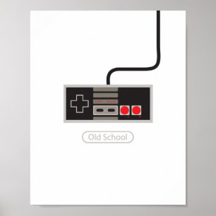Oude schoolafdrukken poster