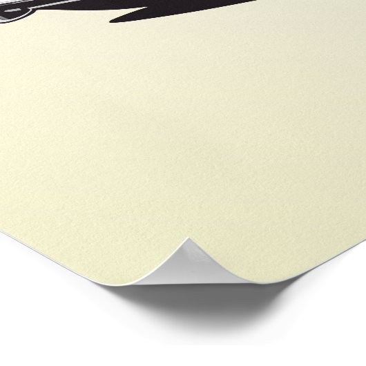 Oude schoolauto met retro gestileerde tekst. poster (Hoek)