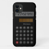 Oude schoolcalculator Case-Mate iPhone case (Achterkant)