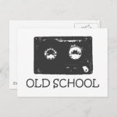 Oude schoolcassette! briefkaart (Voorkant / Achterkant)