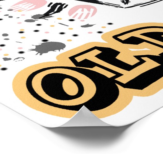 oude schoolcassette poster (Hoek)