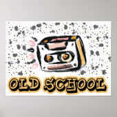 oude schoolcassette poster (Voorkant)