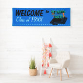 Oude schoolfeest en  banner van de klas (Insitu)