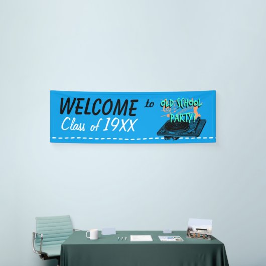 Oude schoolfeest en  banner van de klas (Beurs)