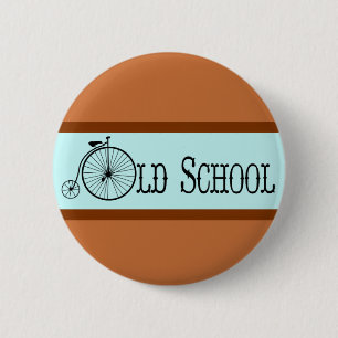 Oude schoolfiets Penny Farthing Ronde Button 5,7 Cm