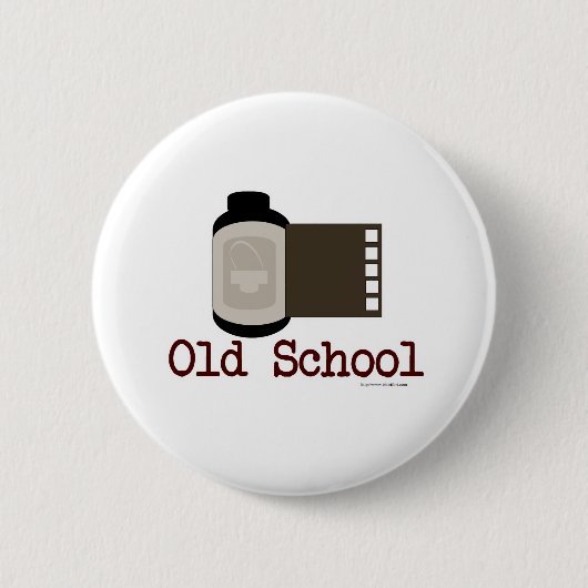 Oude schoolfilmpje ronde button 5,7 cm (Voorkant)