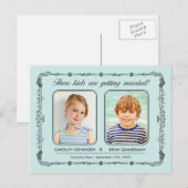 Oude schoolfoto's Sla het datum Briefkaart op | Mi (Voorkant / Achterkant)