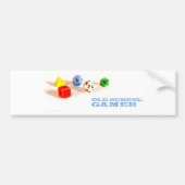Oude schoolgamer ・ Bumpersticker (Voorkant)