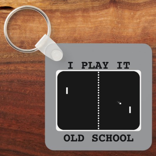 Oude schoolgamer sleutelhanger (Voorkant)