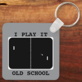Oude schoolgamer sleutelhanger (Achterkant)