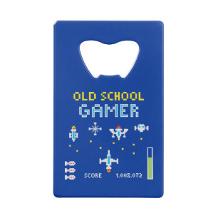 Oude schoolgamer - Stellarship - Bottle Open Creditkaart Flessenopener