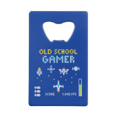 Oude schoolgamer - Stellarship - Bottle Open Creditkaart Flessenopener (Achterkant)