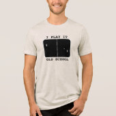 Oude schoolgamer Tri-Blend shirt (Voorkant)