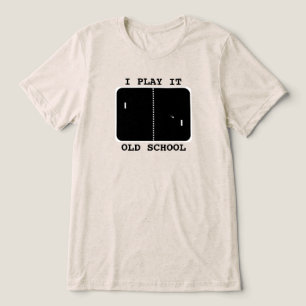 Oude schoolgamer Tri-Blend shirt