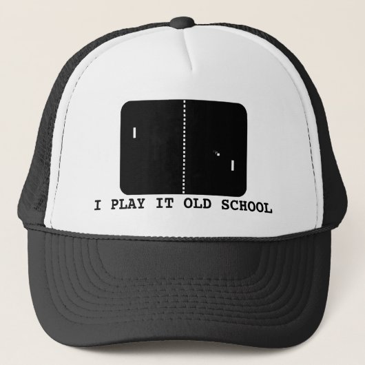 Oude schoolgamer trucker pet (Voorkant)