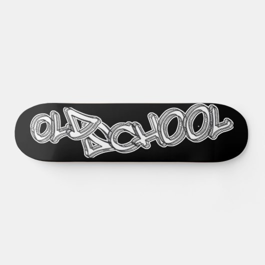 Oude schoolgraffiti skateboard (Horizontaal)