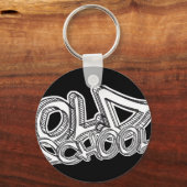 Oude schoolgraffiti sleutelhanger (Voorkant)
