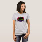 Oude schoolgraffiti T-shirt (Voorkant volledig)