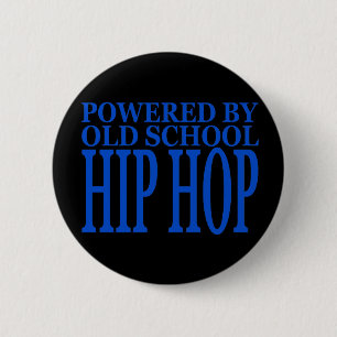 OUDE SCHOOLHIP-HOP RONDE BUTTON 5,7 CM