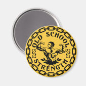 Oude schoolkracht magneet (Voorkant / Achterkant)