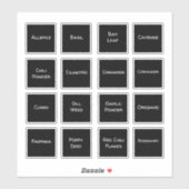 Oude schoolkruidenset 1-fleslabels sticker (Vel)