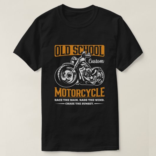 Oude schoolmotor t-shirt (Design voorkant)